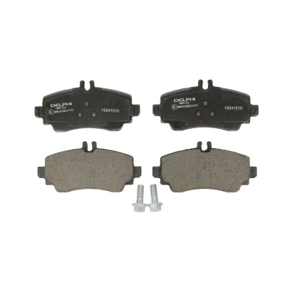 Imagen de DELPHI LP1401 Juego de pastillas freno preparado para indicador desgaste Chapa antichirridos con accesorios MERCEDES BENZ: Clase A, Vaneo