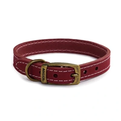 Imagen de Ancol Timberwolf Collar de Piel Color Frambuesa, 28 36 cm, Talla 3