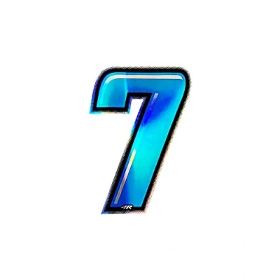 Imagen de 4R Quattroerre.it 13277 Número Racing 7, Azul, 10 x cm