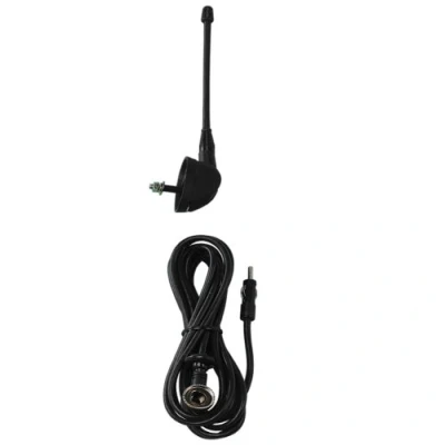 Imagen de Pilot LA_40225 Antena universal de techo (mástil 14 cm), color negro cromado