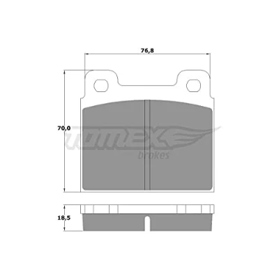 Imagen de TOMEX brakes TX 10 181 Juego de pastillas freno Eje delantero VOLKSWAGEN: TRANSPORTER 3 Bus, Kasten