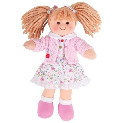 Imagen de Bigjigs Toys Poppy Rag Doll (Small) 28cm Small for 1 Year Old, Ideal First Babies &amp; Toddlers, Super Soft Dolls, Dolls