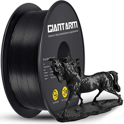 Imagen de GIANTARM Impresora 3D PLA Filamento 1,75 mm,Filamento 1kg Spool, Negro