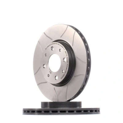 Imagen de BREMBO MAX LINE 09.5870.75 Disco de freno 257 20 4 ventilación interna, ranurado revestido con tornillos FIAT: Punto II Hatchback, Doblo I Familiar