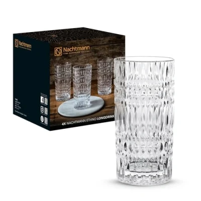Imagen de Nachtmann Spiegelau, Ethno 104250 Juego de 4 vasos cristal (434 ml)
