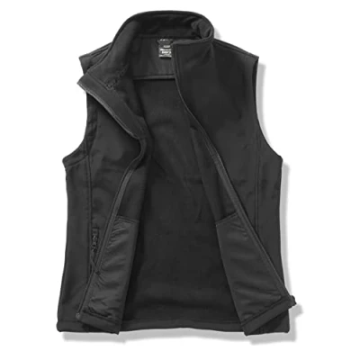 Imagen de Result R232f Chaleco para Mujer, Liso, Color Negro/Negro, tamaño 2X Large/Size 18