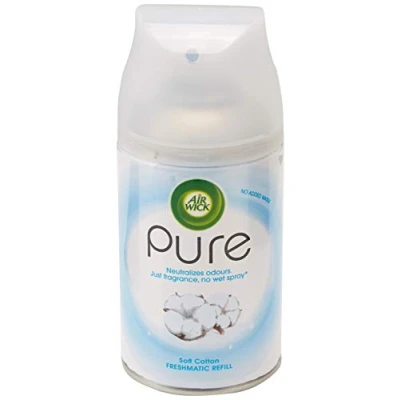 Imagen de Air Wick Algodón suave Ambientador automático Recambio Freshmatic Auto Spray 250 ml Paquete de 4