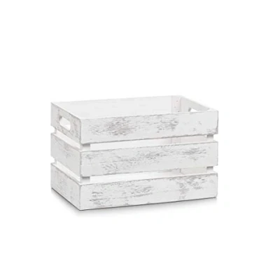 Imagen de Zeller 15130 Caja de Almacenamiento, Madera, Blanco, 31x21x18.7 cm