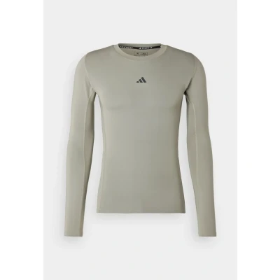 Imagen de adidas Performance Techfit Compression LONG Sleeve Camiseta de manga larga, Hombre, Talla: Medium, Silver pebble