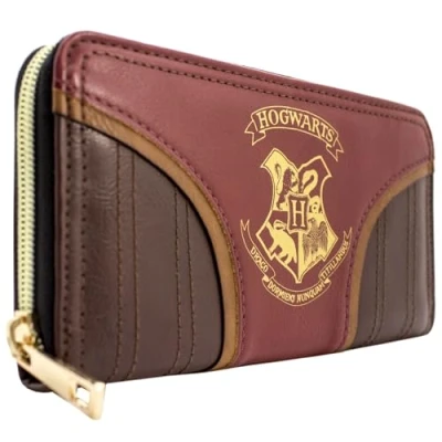 Imagen de Hogwarts H.P. Escuela de Magia Emblema Equipo Quidditch Cartera Clutch Bolsillo para Monedas &amp; Tarjetero, Rojo