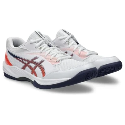 Imagen de Asics Geltask 4 Zapatillas de balonmano, Hombre, Talla: 44, White/indigo fog Tela/tejido sintético