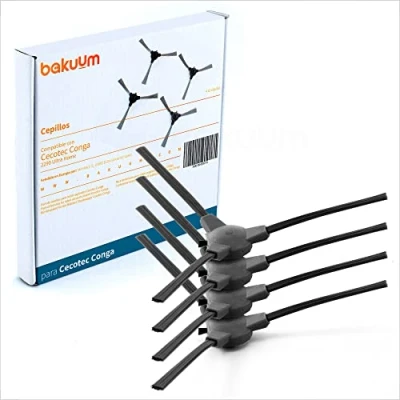 Imagen de Pack 4 cepillos, escobillas, para Cecotec Conga 2290 ULTRA y TITANIUM. repuestos accesorios robot aspirador