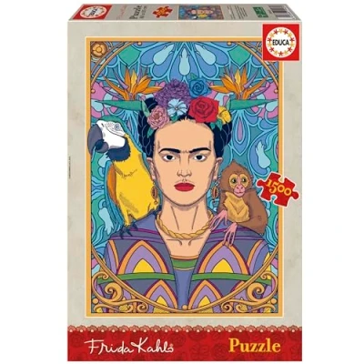 Imagen de Educa Frida Kahlo Puzzle de 1500 Piezas para Adultos. Medidas: 85 x 60 cm. Incluye Cola Fix Puzzle. A Partir 14 años (19943)