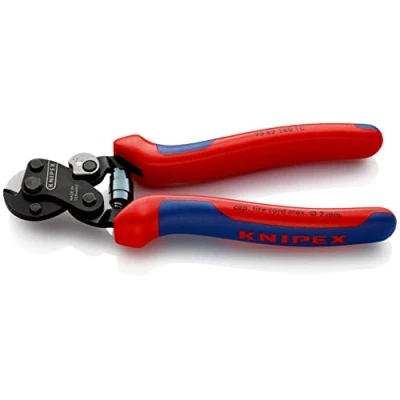 Imagen de Knipex Cortacables Para cable trenzado cuerdas de neumáticos bruñido, con fundas multicomponentes 160 mm 95 62 TC