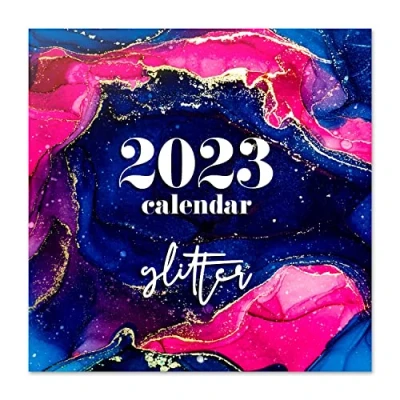 Imagen de Grupo Erik, Calendario glitter 2023, 2023 pared con certificado FSC, mensual, 30x30 cm, CP23018