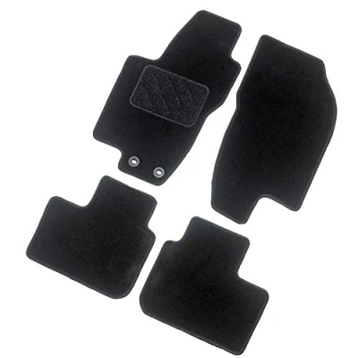 Imagen de AutoStyle TM FI541 Juego de alfombrillas suelo textil delante y detrás 4 negro FIAT: Scudo II Furgón,