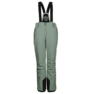 Imagen de Killtec Ksw 249 Wmn Ski Pnts Esquís Pantalones funcionales de esquí con Tirantes extraíbles, protección en los Bordes y paranieves, Color Gris, 44 para Mujer