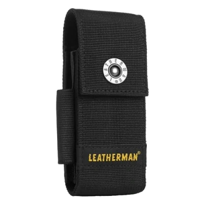 Imagen de Leatherman funda de nailon con bolsillos, se adapta a los modelos Charge, Crunch, Rebar, Rev, Sidekick Skeletool, Wave y Wingman, en negra