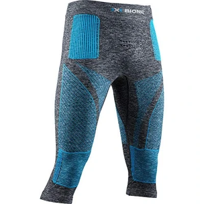 Imagen de X Bionic Energy Accumulator 4.0 Pants 3/4 Men Capa De Base Pantalones Funcionales, Hombre, Dark Grey Melange/Blue, L