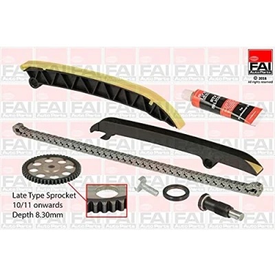 Imagen de FAI AutoParts TCK208L Juego de Cadena distribución con juntas, ruedas dentadas Símplex, bajo ruido VOLKSWAGEN: GOLF 6