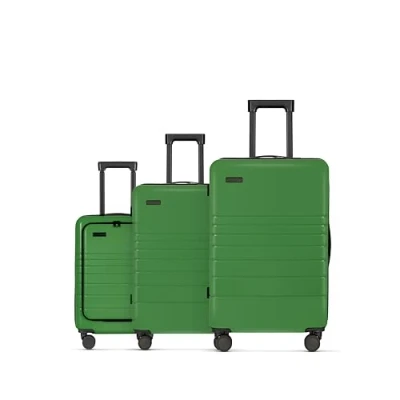 Imagen de ETERNITIVE Juego de Maletas I 3 Viaje ABS Tamaño: 75,5 x 48 32 cm con Cerradura TSA Maleta Ruedas 360 Mano Color: Verde