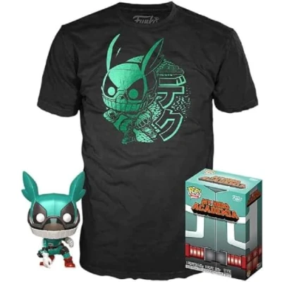 Imagen de STAR MASK Set Figura Pop 38 tee My Hero Academia Deku with Helmet Funko Muñecos cabezones, Multicolor, XL (122213)