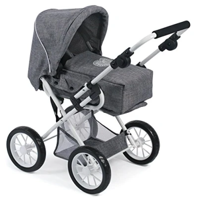 Imagen de bayer Chic 2000 Cochecito para muñecas Leni, Color Vaqueros Gris, 64 x 37 68 cm (560 76)