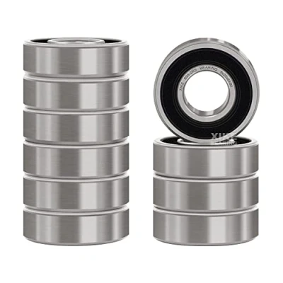 Imagen de XiKe 10 piezas 699 2RS Mini Rodamiento de bolas 9x20x6mm Doble junta goma y Acero al cromo Pre lubricados, 699RS Rodamientos rígidos a con retenes.