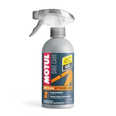 Imagen de MOTUL Spray Limpiador en Seco para Bicicletas de Carretera, Sin aclarado, Todas Las Superficies, Incluso Carbono, Secado Rápido, Disolventes ni Silicona, COV, Bike Care Dry Clean Road, 500 ml