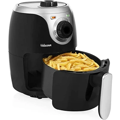 Imagen de FREIDORA TRISTAR SIN ACEITE 1000 W 2 L. NEGRA
