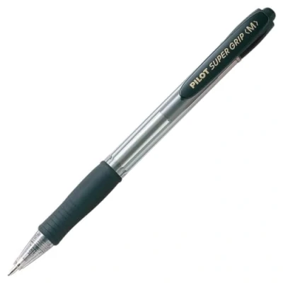 Imagen de Pilot Super Grip Bolígrafo punto medio Negro (Caja 12 unidades)