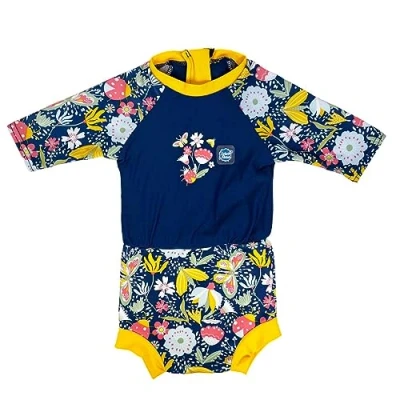 Imagen de Splash About Happy Nappy traje de sol Garden Delight 3 8 meses
