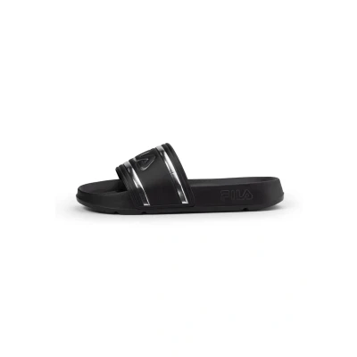 Imagen de FILA Morro Bay Logo Slipper Wmn, Mocasín Mujer, Black Silver, 41 EU