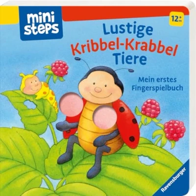 Imagen de ministeps: Lustige Kribbel Krabbel Tiere: Mein erstes Fingerspielbuch. Ab 12 Monaten.