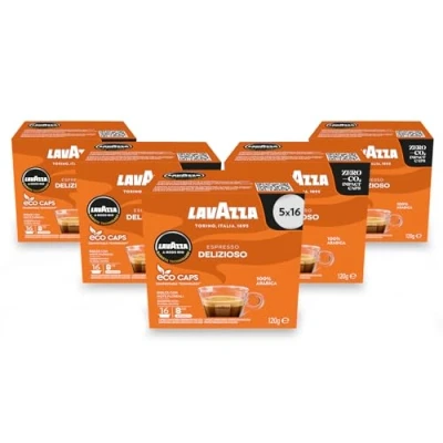 Imagen de Lavazza A Modo Mio Delizioso Cápsulas de café (5 paquetes 16)