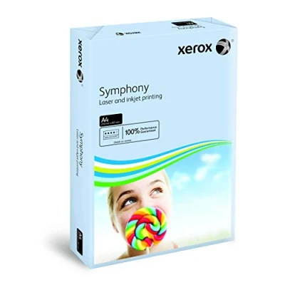 Imagen de Xerox 003R93222 Papel de impresión color, Symphony, Din A4, 160 g/m², 250 hojas, color azul