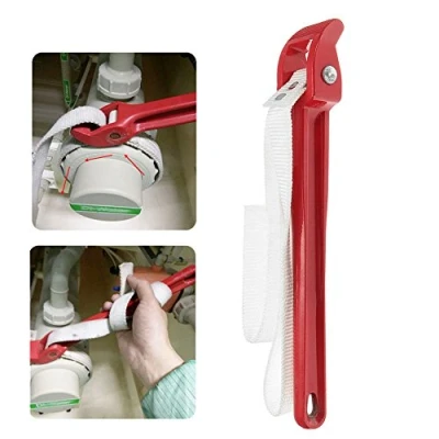 Imagen de Llave de correa filtro aceite, ajustable 85 cm aceite para atornillar / desatornillar accesorios PVC