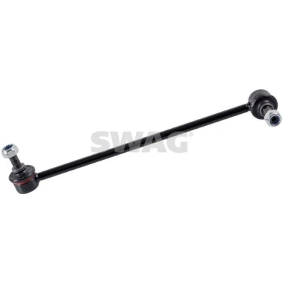 Imagen de SWAG 90 92 8734 Bieleta de suspensión Eje delantero, derecha 285 M10 x 1,25 con tuerca autofijadora Acero negro HYUNDAI: ACCENT 3 Stufenheck,