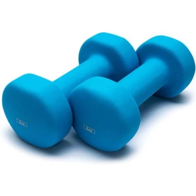 Imagen de anythingbasic AB.Hexa 3kg BLU Neoprene Dumbbell, Unisex Adult, Blue, 3 kg