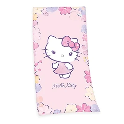 Imagen de Herding Hello Kitty Toalla de Terciopelo, 75 x 150 cm, 100% algodón/Terciopelo