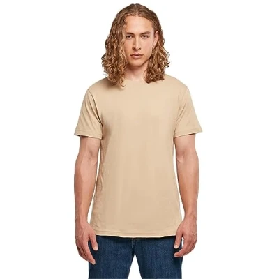 Imagen de Build your Brand Basic Round Neck T Shirt Camiseta, Unionbeige, S para Hombre