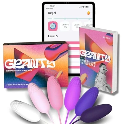 Imagen de GRANTY pesas Kegel Suelo Pelvico Mujer Bolas para Fortalecer el Pélvico 6 Nuevo Diseño Ejercitador
