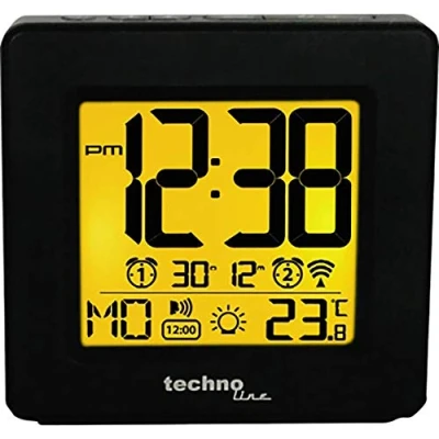 Imagen de Technoline WT 330 Despertador parlante con indicación de Hora y Temperatura e indicador Interior, 10,2 x 3,2 9,8 cm