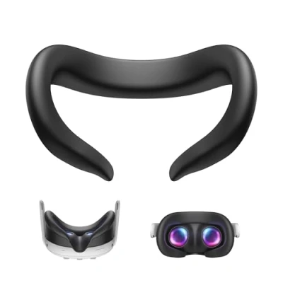 Imagen de KIWI design F3 Silicone Facial Interface Compatible con Meta/Oculus Quest 3, Accesorios de Face Cover Pad a Prueba Sudor, no 3S.