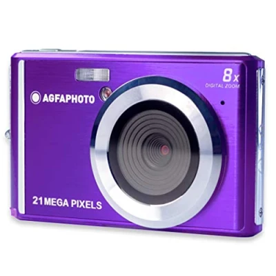 Imagen de AGFA Photo Realishot DC5200 Cámara de Fotos Digital compacta (21 MP, Pantalla LCD 2,4 Pulgadas, Zoom 8X, batería Litio), Color Morado