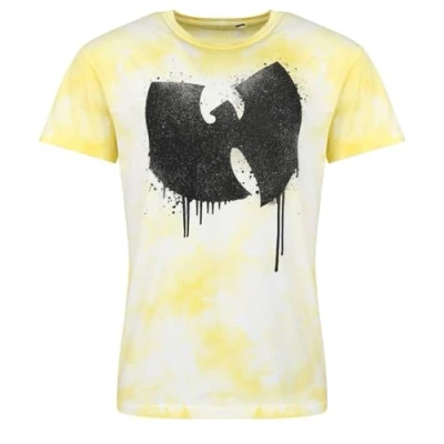 Imagen de Wu Tang Clan ANTFW Hombre Camiseta Amarillo S 100% algodón Vorne Bedruckt, Hinten Bedruckt Regular