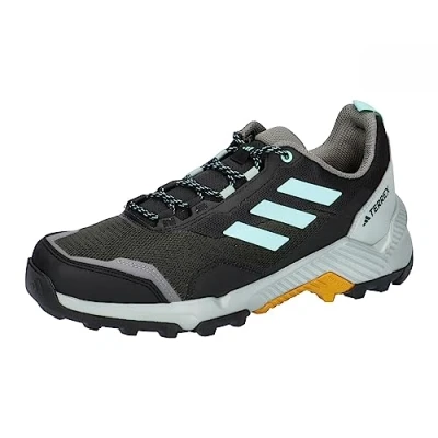 Imagen de adidas Eastrail 2.0 Hiking Shoes, Zapatos de Senderismo Hombre, Core Black/Aqua/preloved Yellow, 39 1/3 EU