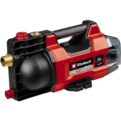 Imagen de Einhell Bomba de jardín con batería AQUINNA 18/28 Power X Change (18 V, caudal máx. 2800 l/h, 25 m altura impulsión, modo ECO/BOOST, protección contra heladas y sobrecargas, sin batería)