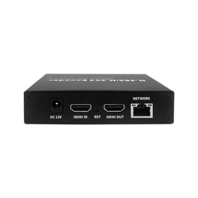 Imagen de EXVIST H.265 1080P codificador de video HDMI con bucle HDMI, a RTMP ranura para tarjeta SD Max.128G, DDNS HTTP RTSP TS UDP transmisión en vivo IPTV YouTube Facebook