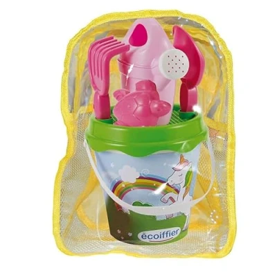 Imagen de Ecoiffier Mochila de Playa con Cubo Unicornio Estilo Fantasia Accesorios, A Partir 18 meses (7000230687)